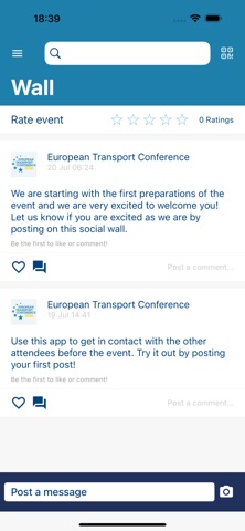 European Transport Conference screenshot