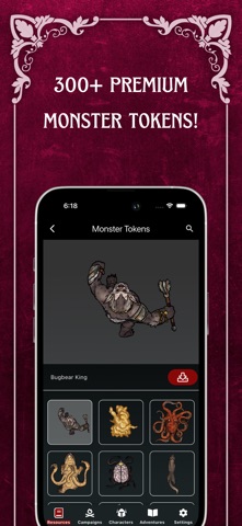 RPG Campaign Planner Companion iPhone screenshot