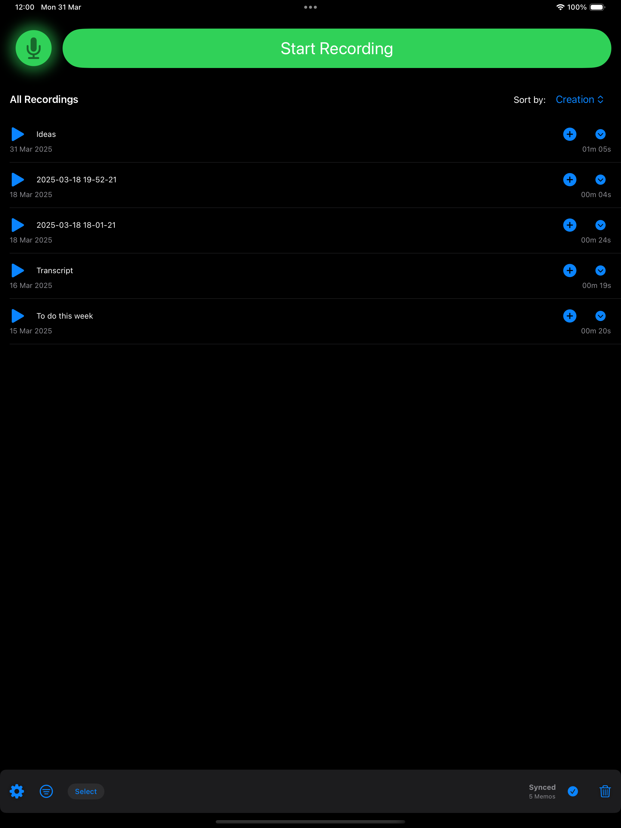 Auto Memo Recorder