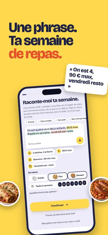 Pani : Menus de la semaine screenshot 4 of 8