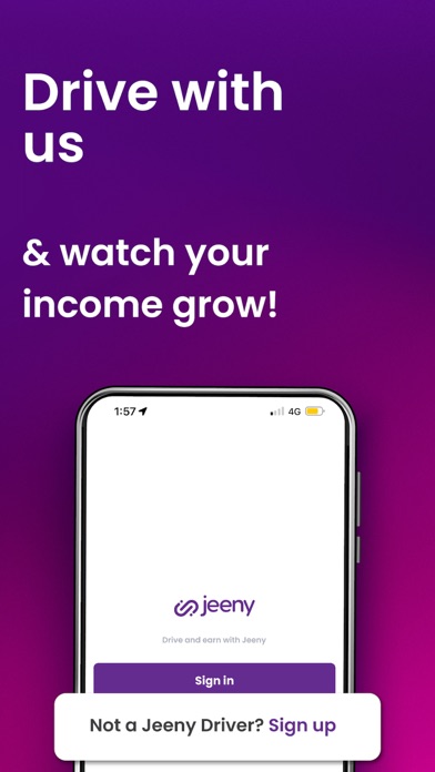 Jeeny - Drive and earn money Screenshot