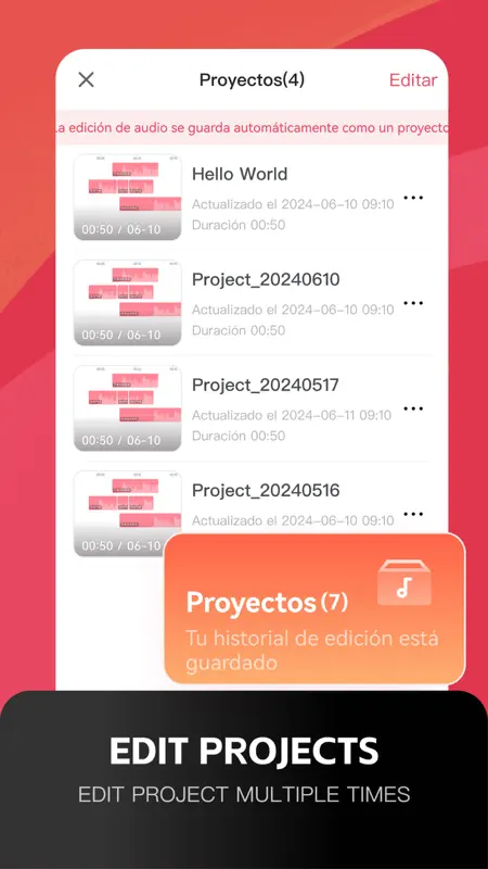 Editor de Audio-Extraer audio screenshot 6 of 8