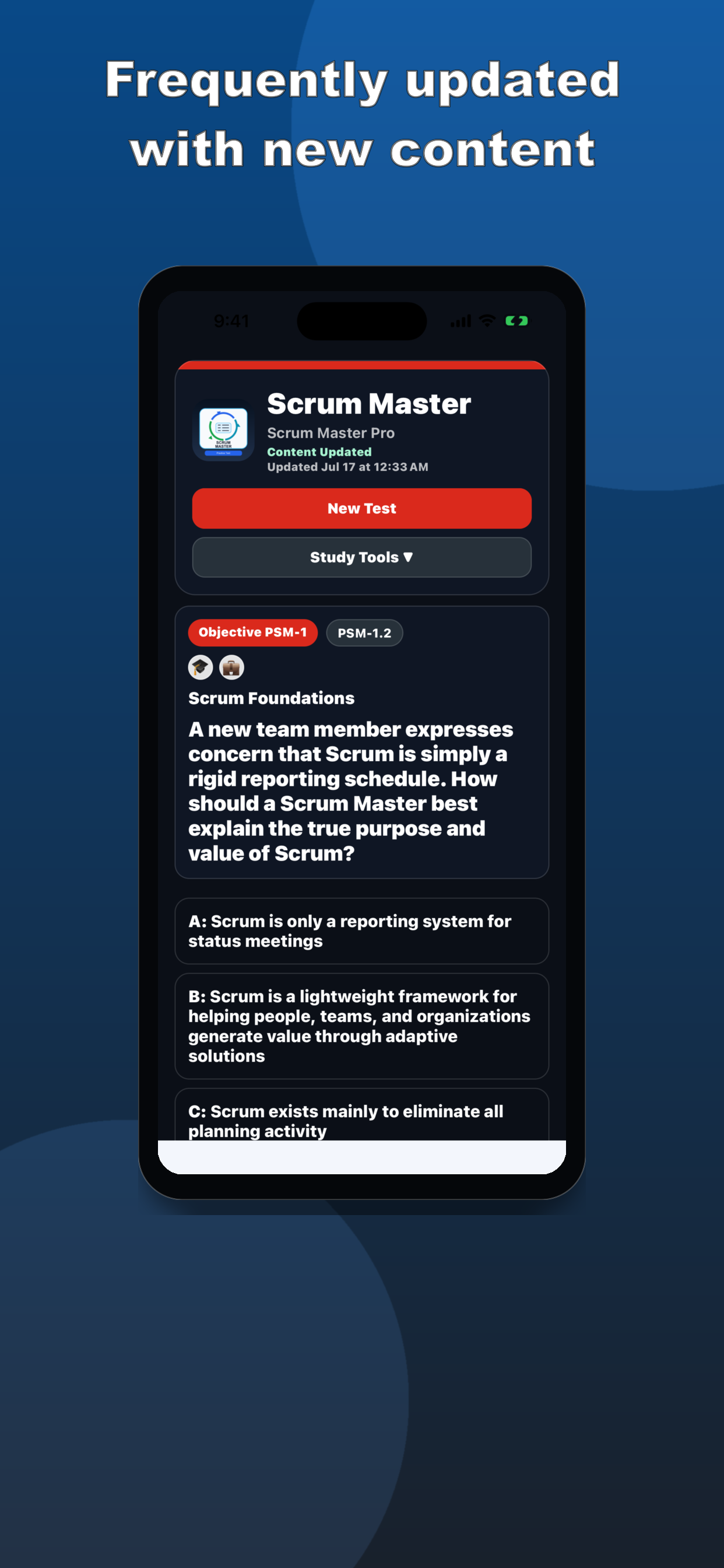 Scrum Master Practice Test screenshot 8