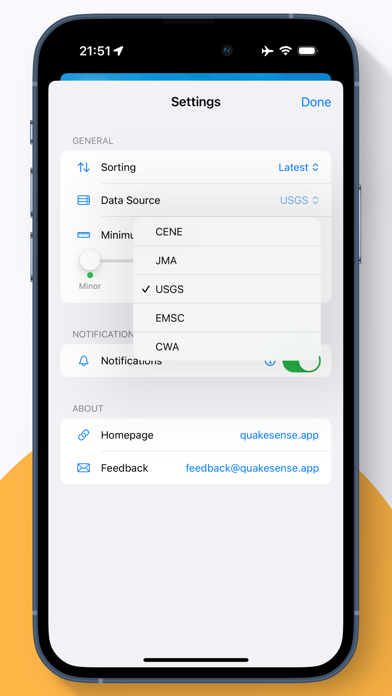 QuakeSense - Earthquake Alerts iPhone screenshot 6 - Weather app