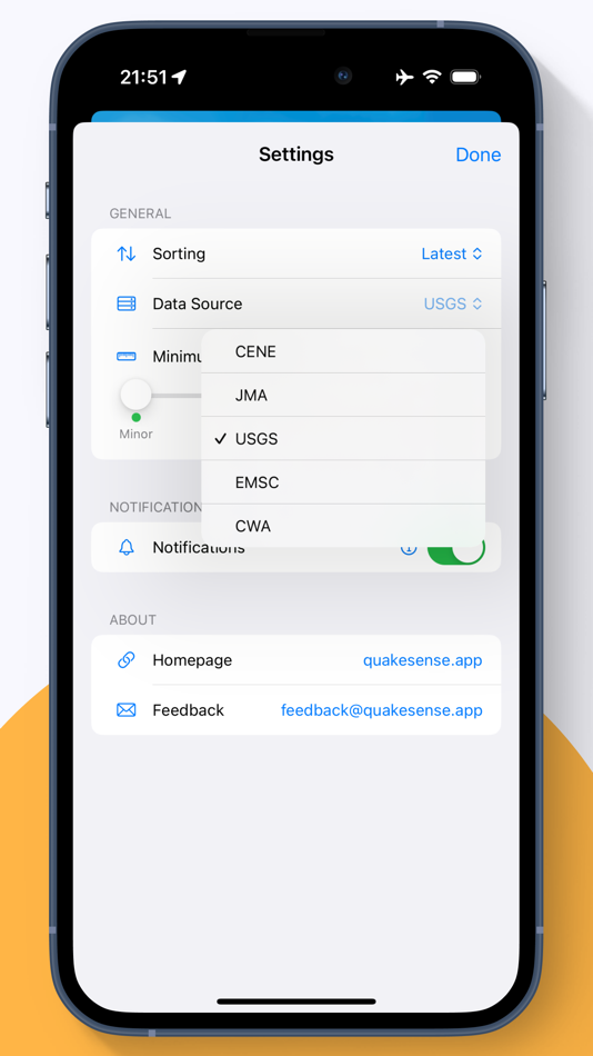 #6. QuakeSense - Earthquake Alerts (iOS) By: 航 张