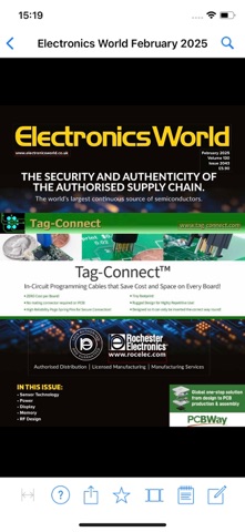 Electronics World magazine screenshot