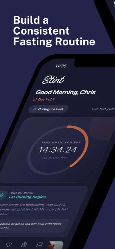 Stint: OMAD Fasting Tracker screenshot 1
