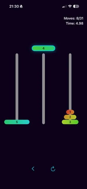 Speedy Towers of Hanoi screenshot 2