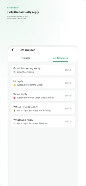 Riffre: WhatsApp Business CRM screenshot 3