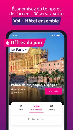 Capture d'écran de Bravofly sur iPhone 1