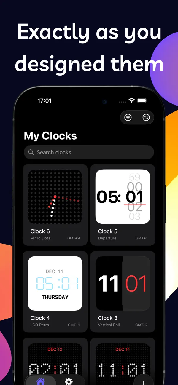 #2. Clock Widget Creator (iOS) Ved: Remi Herbiet