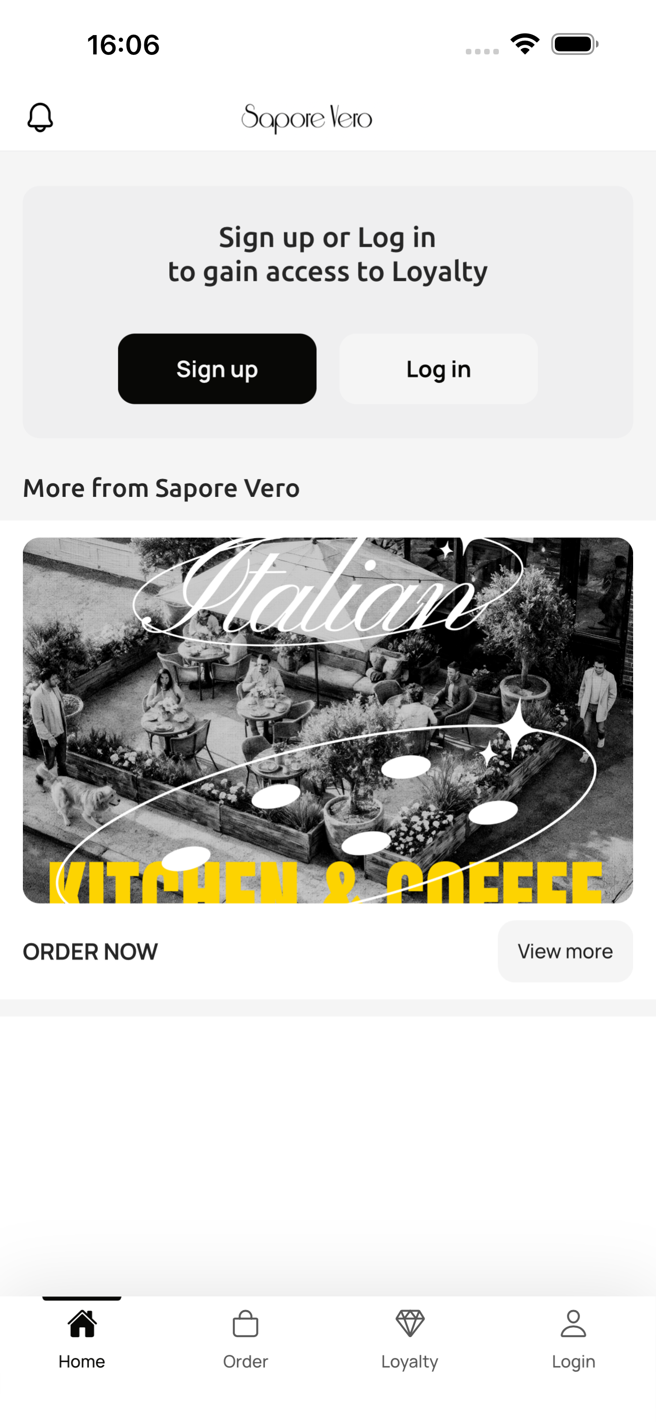 Sapore Vero Hub screenshot 2