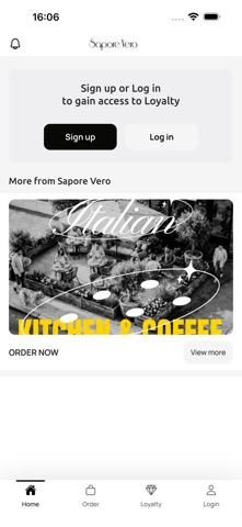 Sapore Vero Hub iPhone screenshot