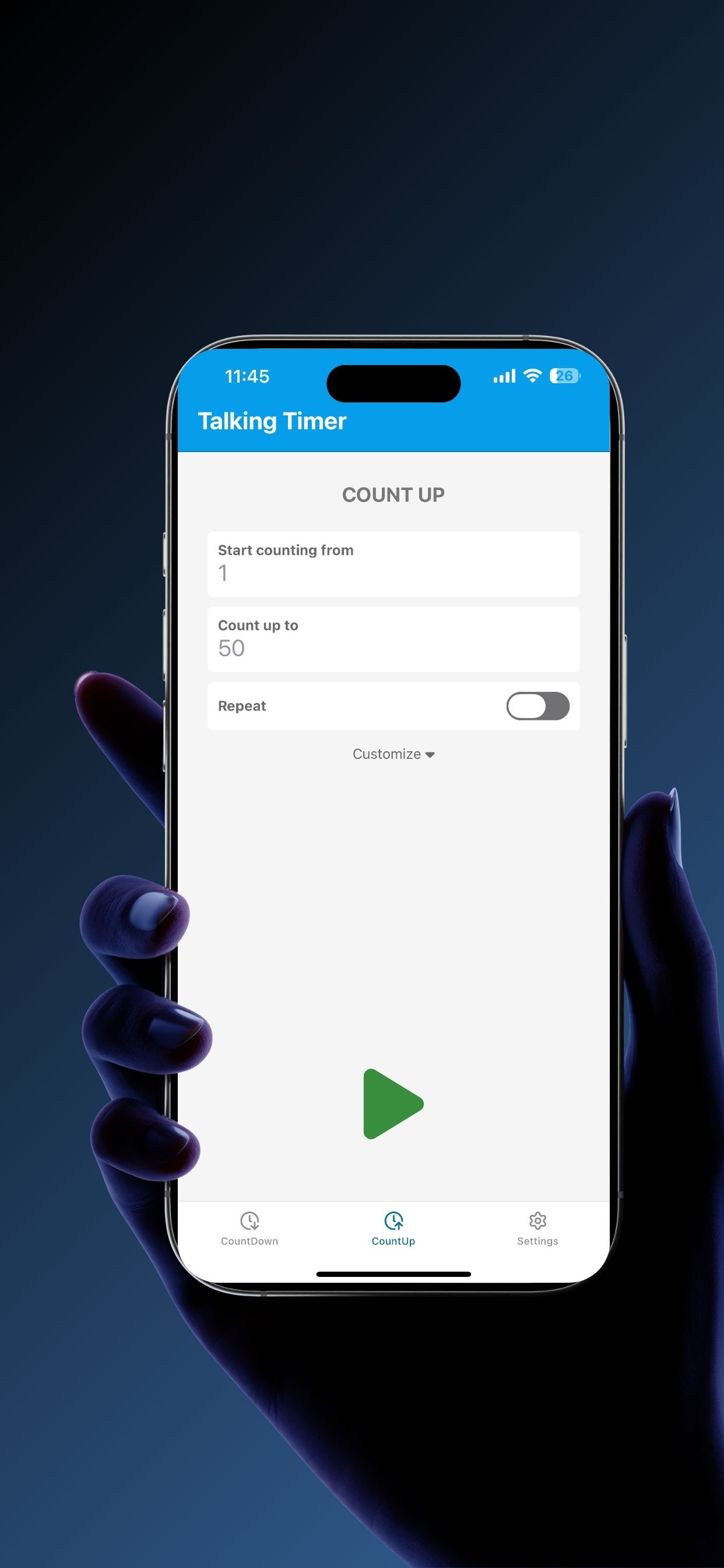 Talking Timer - Counts Aloud screenshot 6