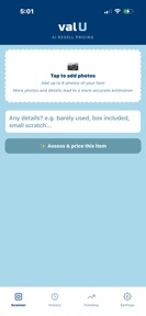 valU: Resale Price Scanner screenshot