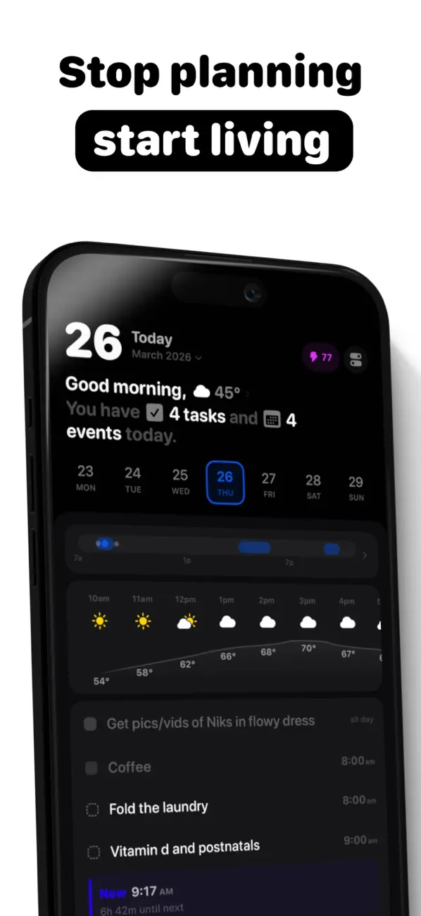 Screenshot #1 pour Daypiece AI Daily Planner