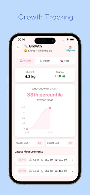 BabyCare: Baby Tracker Log screenshot 4