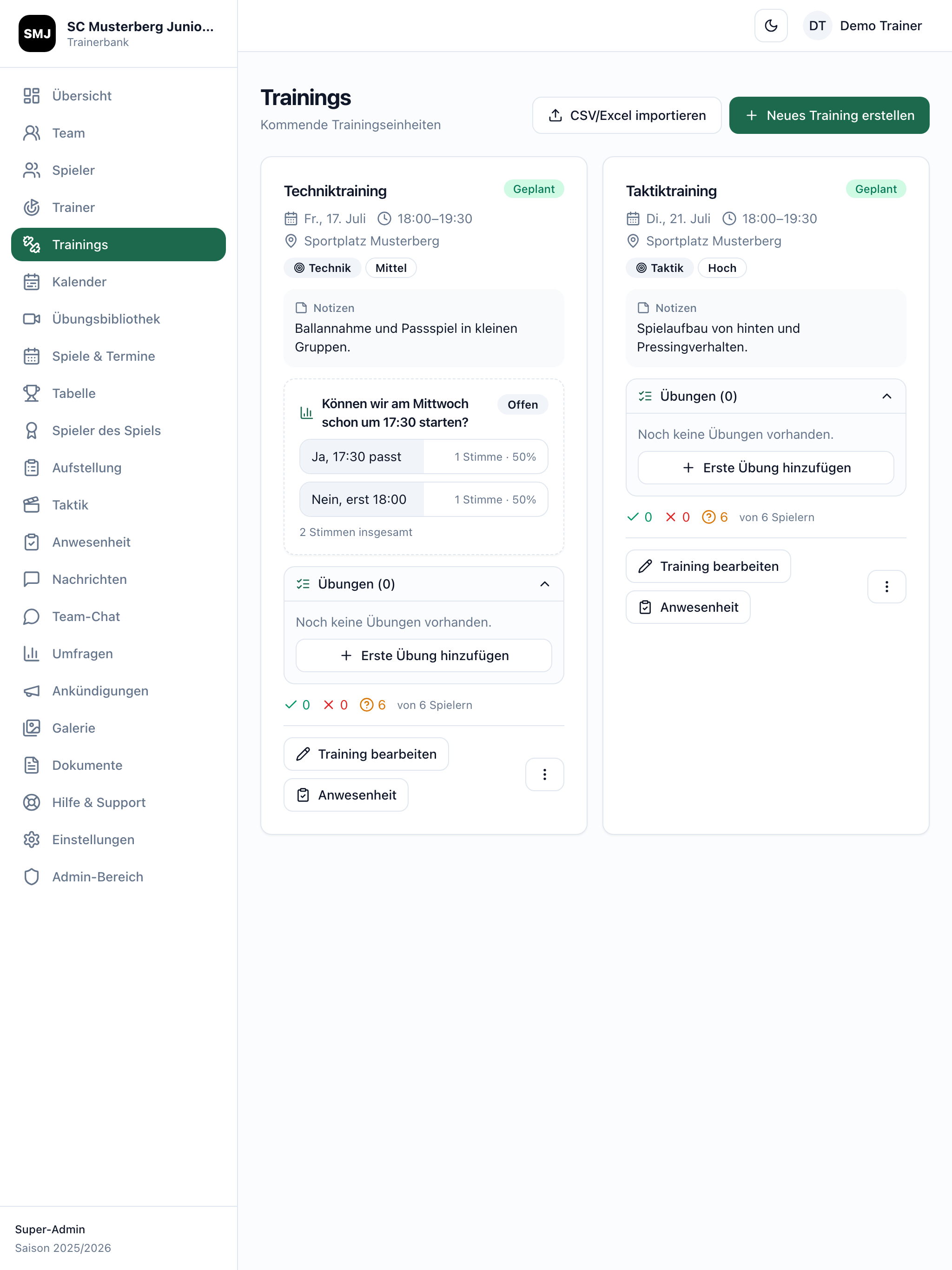 Trainerbank screenshot 9