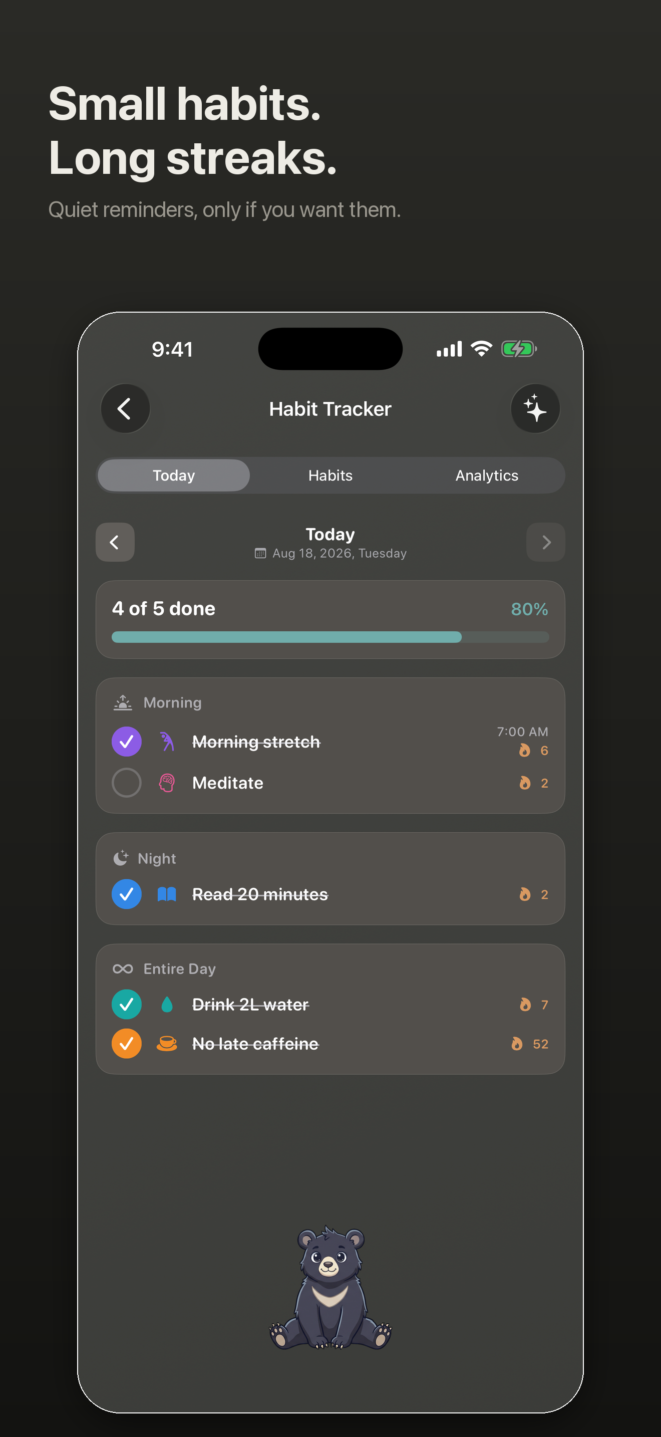 Baseline: Food, Gym & Sleep screenshot 5