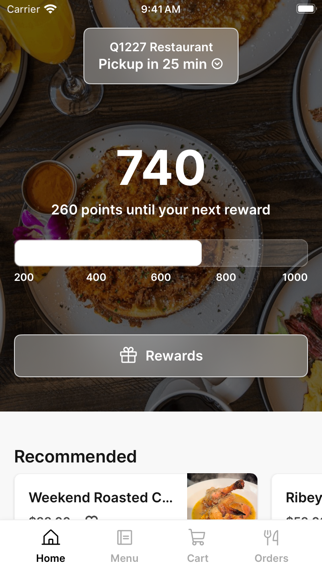 Q1227 Restaurant iPhone screenshot 1 - Food & Drink app