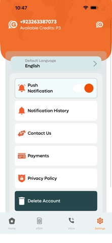 GlobTalk – Global Calls & eSIM Screenshot 6 of 6