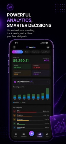 Expense Tracker App: VaultHub Screenshot 3 of 7