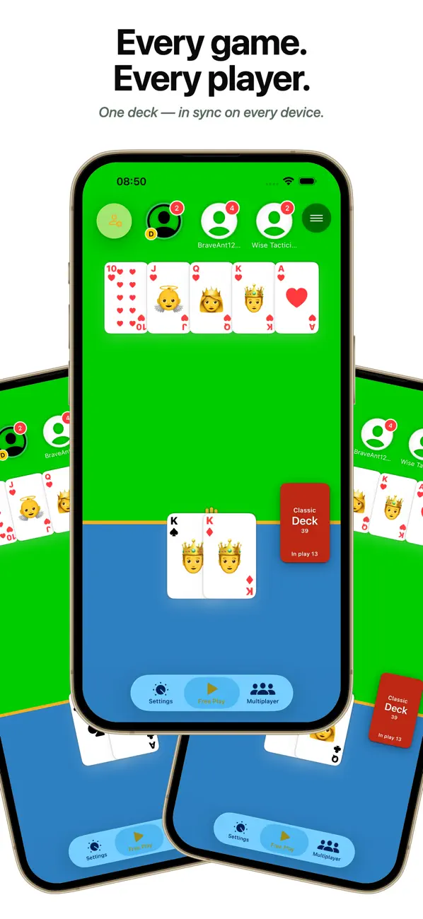 Screenshot #1 pour Jeu de Cartes Virtuel