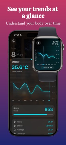 Watch Wrist Temp: Tracker Screenshot 2 of 10