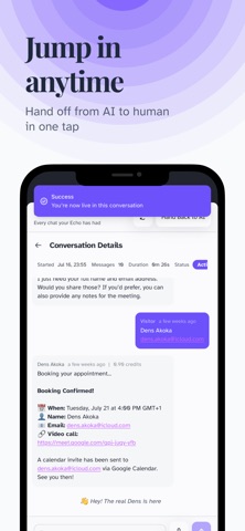 Echo AI iPhone screenshot