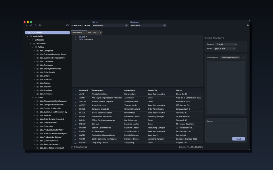 #2. SQL Studio (macOS) By: codeBuilder