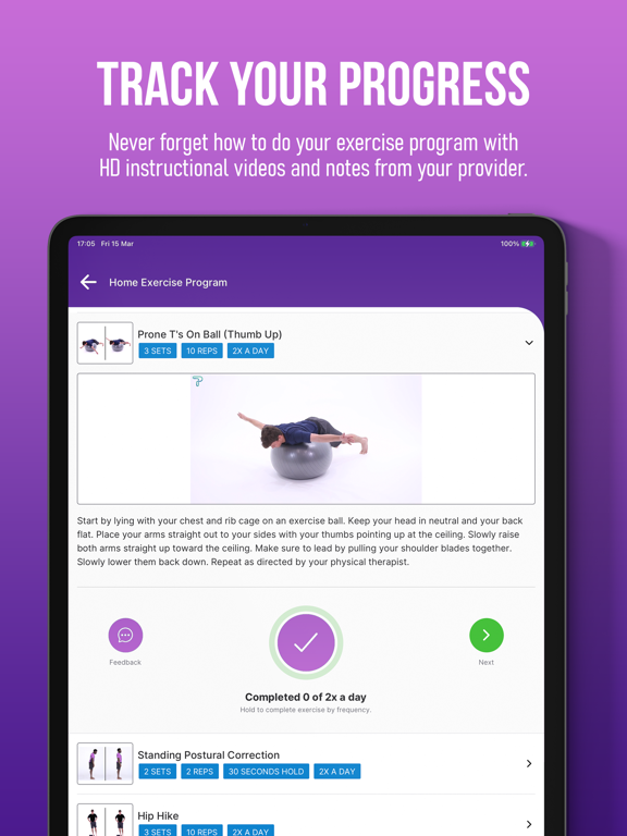 ActiveCare Physical Therapy PC iPad screenshot 2 - Health & Fitness app