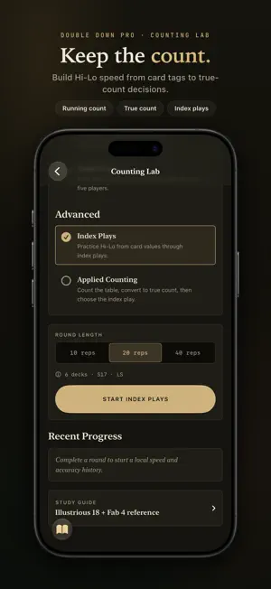 Double Down: Blackjack Trainer screenshot 3