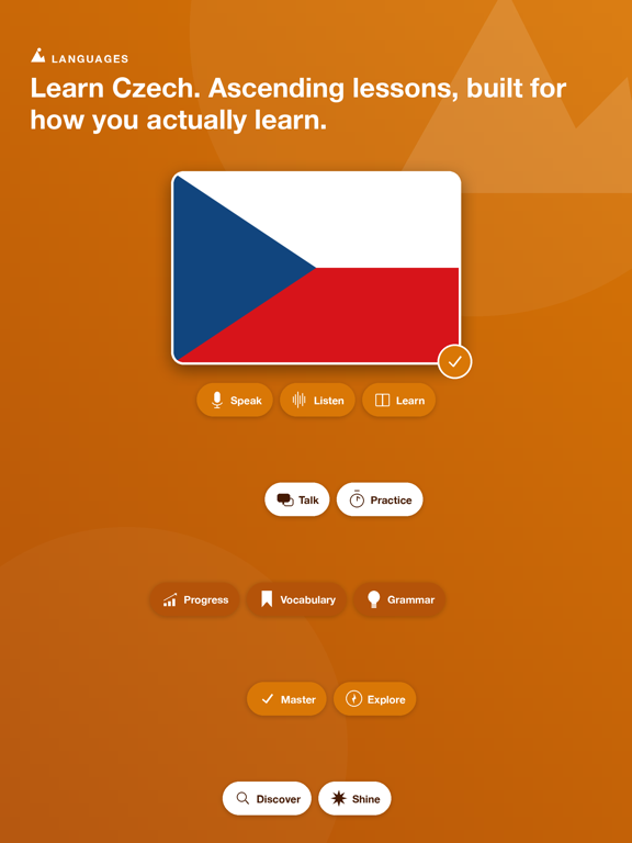 Learn Czech - LingoRise iPad screenshot