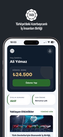 TAİB Üyelik screenshot