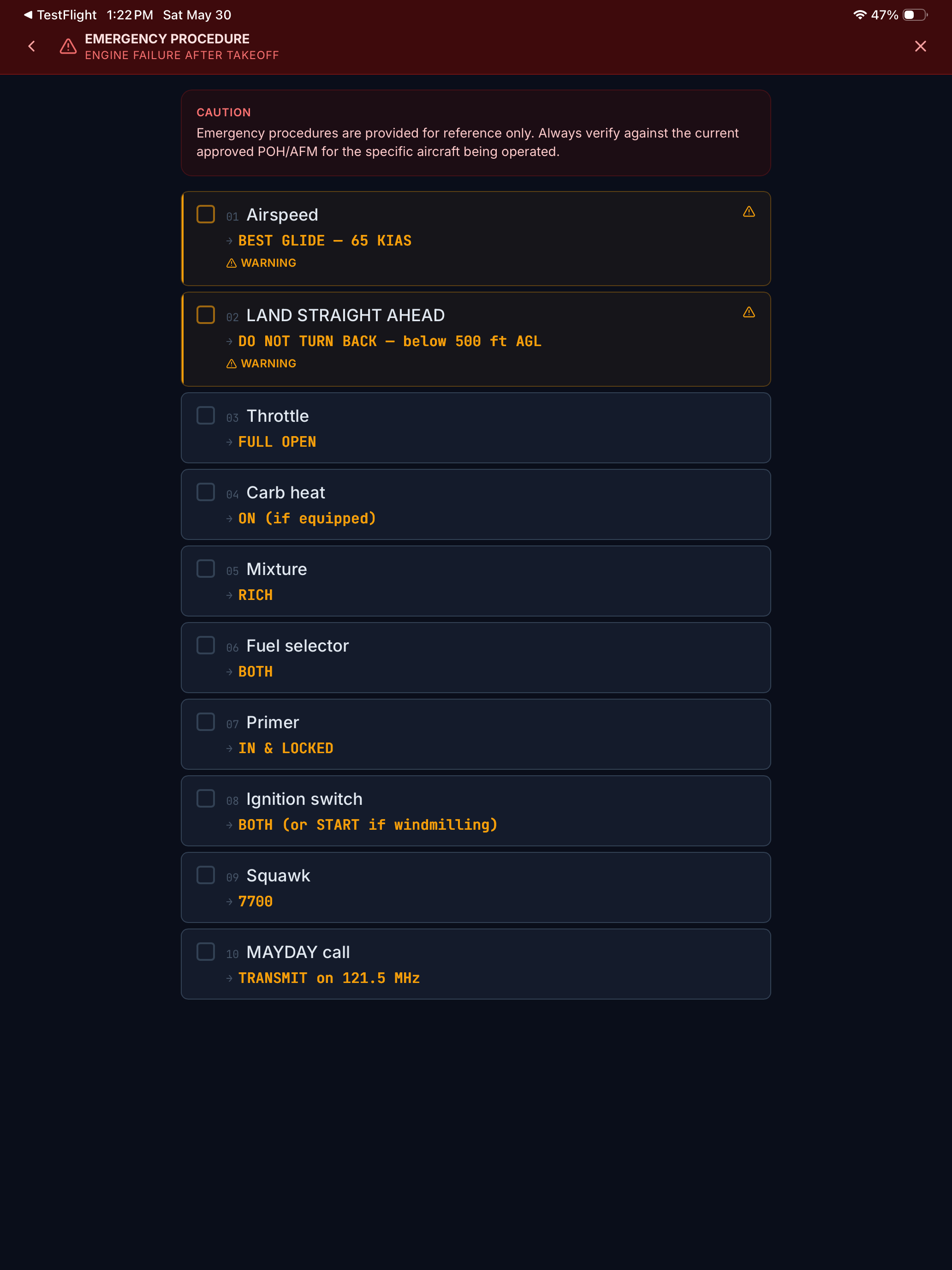 FlightCheck: Pilot Checklist screenshot 17