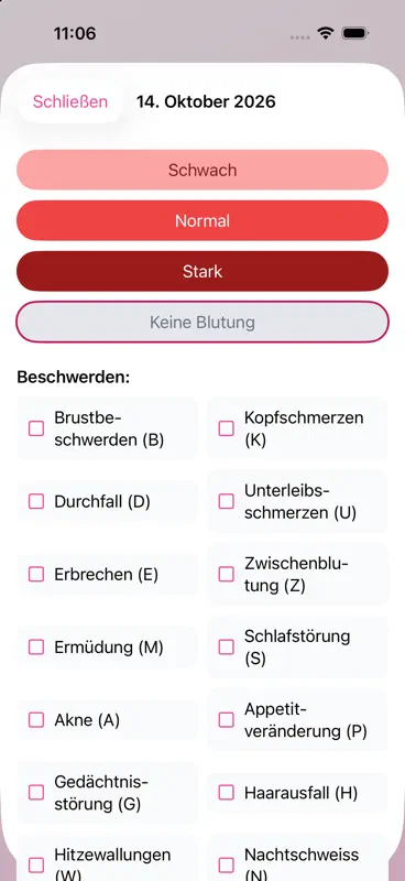 Mein Monatsfluss screenshot 2 of 5
