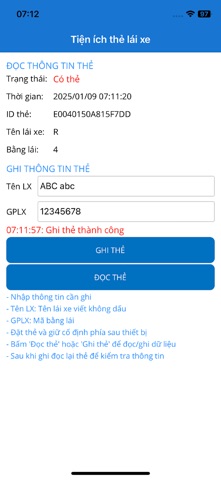 Ghi thẻ lái xe iPhone screenshot 2