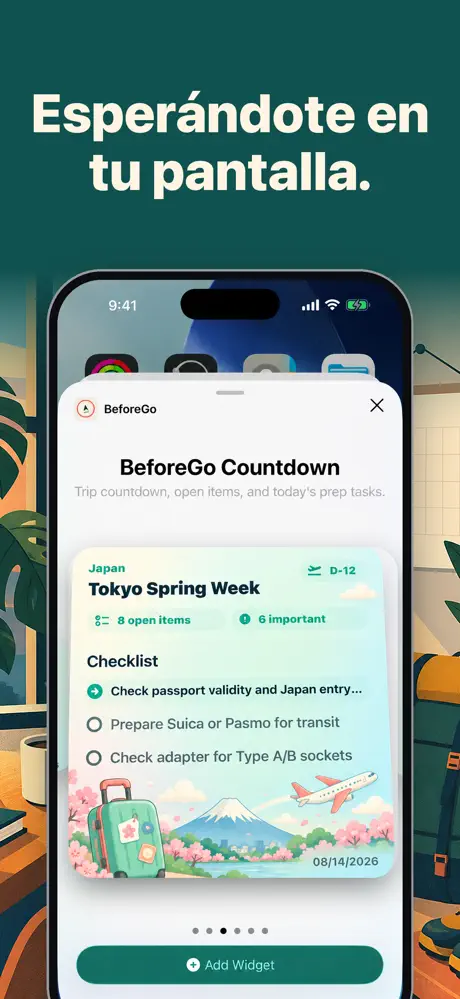 Planificador viajes BeforeGo — captura 10