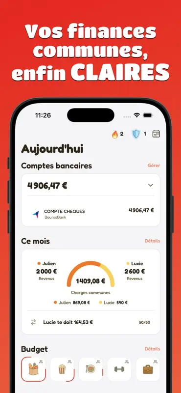 WeZioo: Budget & Compte Couple screenshot 1 of 9