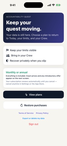 Accountability Quest screenshot
