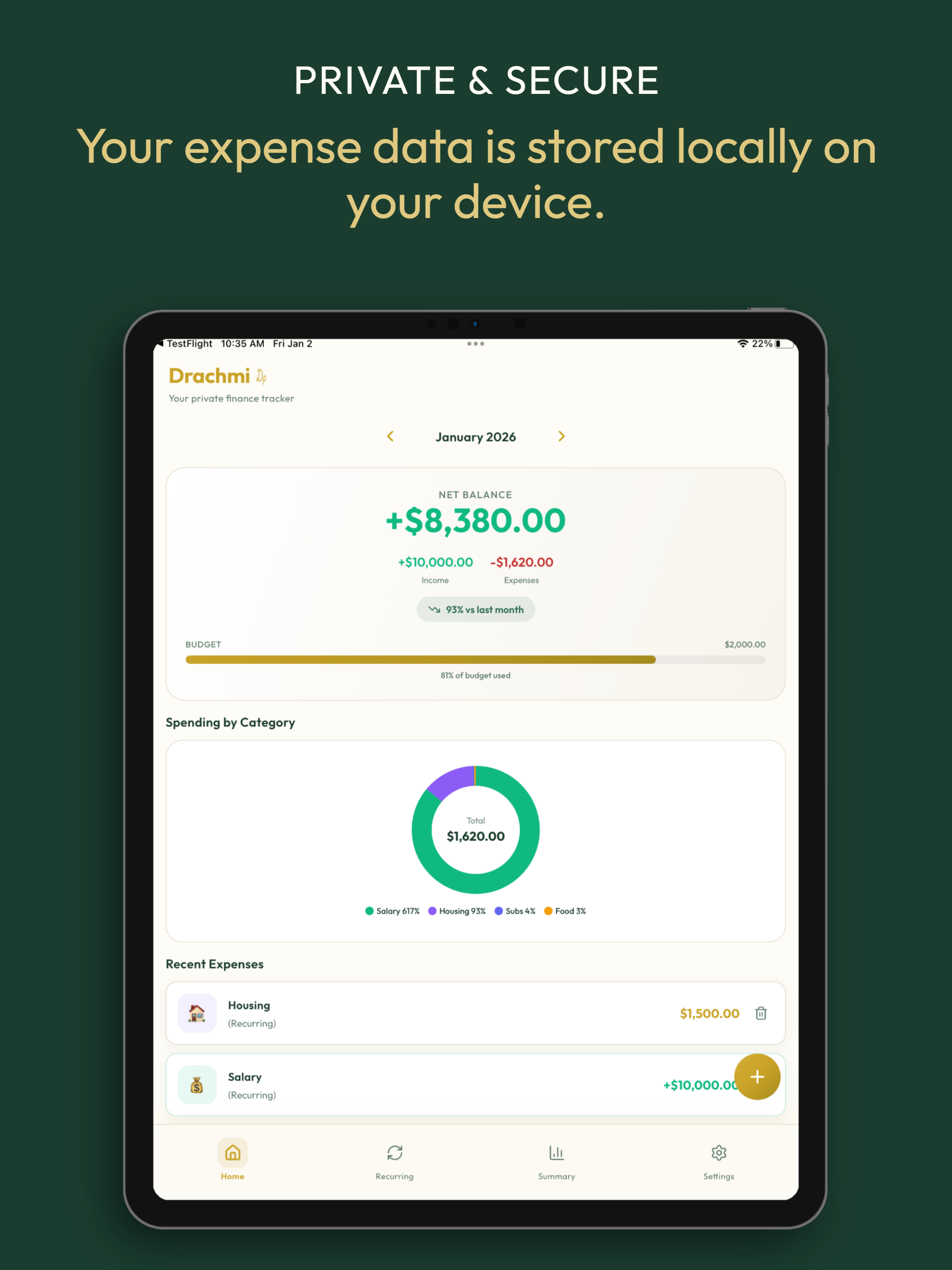 Drachmi - Finance Tracker