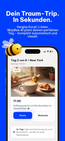 WayBee: AI Reiseplaner screenshot