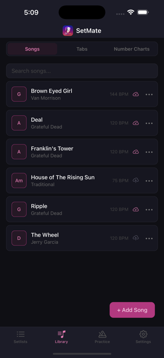 SetMate: Gig Sheets Screenshot 9 of 10