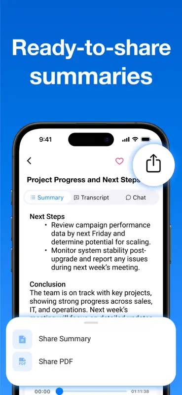 Summary - AI Note Taker screenshot 5 of 9