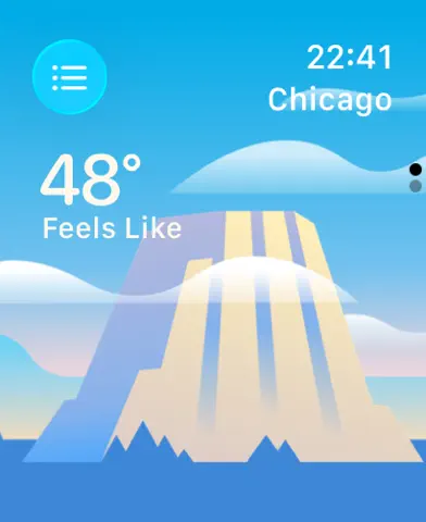 Weather mini for Watch screenshot 2