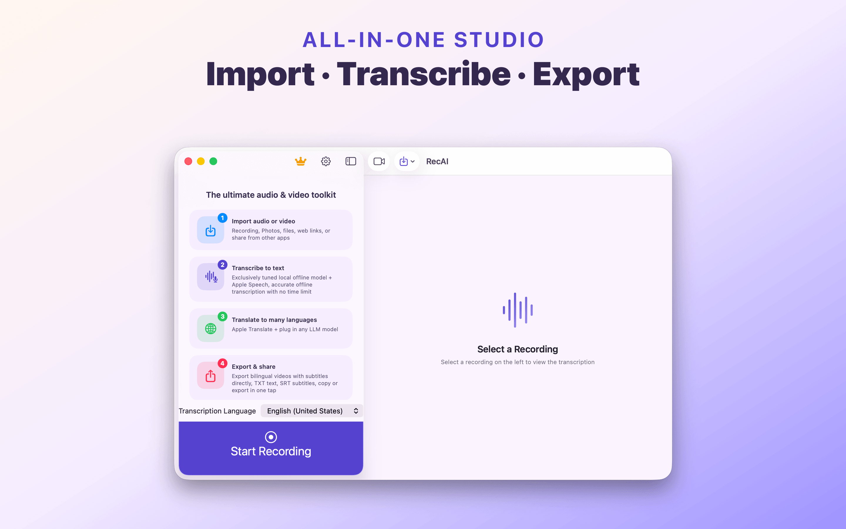 RecAI: AI Translator for Video screenshot 13