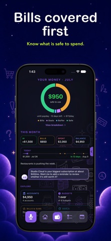Budget Planner & Bills: ARIA iPhone screenshot