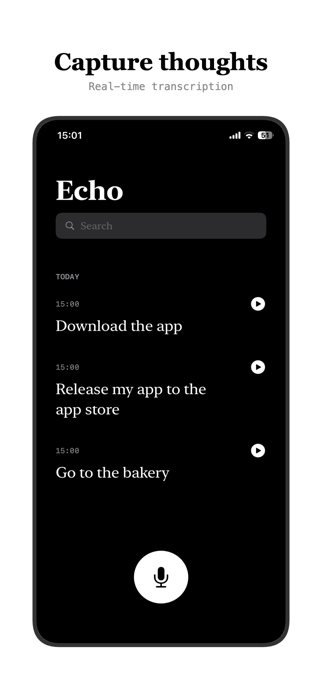 Echo - Voice Notes App Screenshot 1 of 6