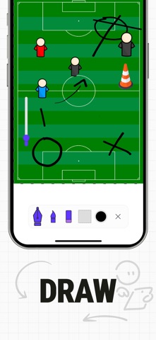 Soccer tactics board - Sply screenshot