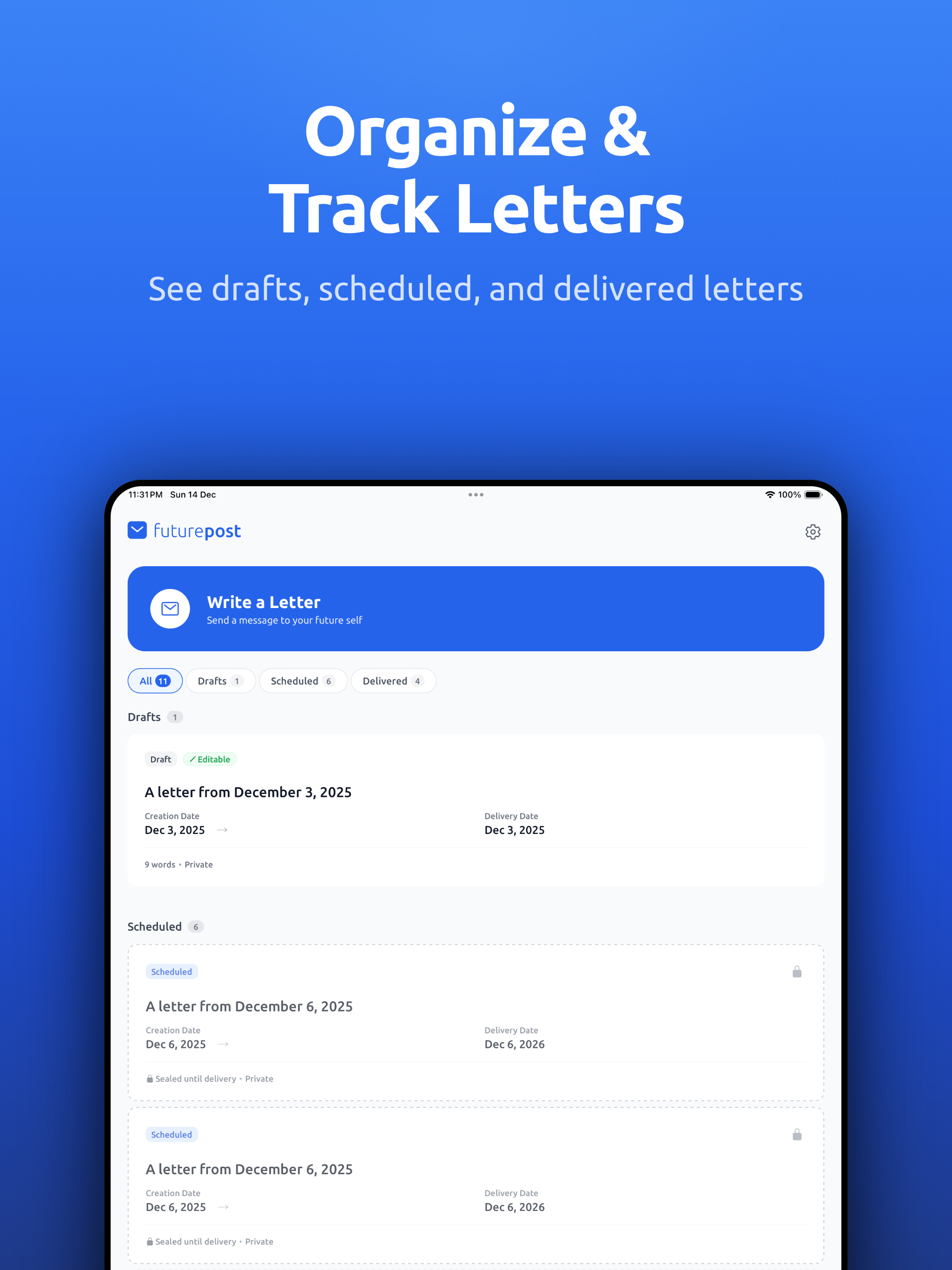 FuturePost screenshot 5